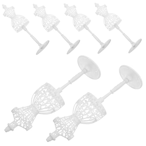 FOYTOKI 6 Stück Teiliges Mini Puppen Mannequin Ständer Hohl Design für Kreative Dekoration und Puppenmode für Mini Häuser Zubehör von FOYTOKI