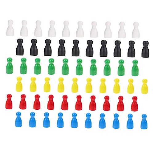 FOYTOKI 60 Stück Spielsteine für Brettspiele Tabletop Spieltokens für Gesellschaftsspiele Spielzubehör und Lehrmaterial von FOYTOKI