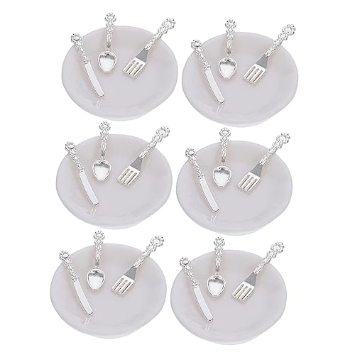 FOYTOKI 6Sätze Mini Geschirrset für Puppenhäuser Teiliges aus Hochwertigem und Perfektes Zubehör für Puppenküchen und Spielgeschirr Dekoration für DIY und FOYTOKI 6Sätze Mini Geschirrset für Puppenhäuser Teiliges aus Hochwertigem und Perfektes Zubehör für Puppenküchen und Spielgeschirr Dekoration für DIY und von FOYTOKI