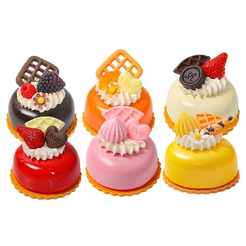 FOYTOKI 6Stücke Künstliche Kuchen Modelle für Fotografie und Dekoration Hochwertige Faux Desserts für Dessertläden Partys und Heimdekoration Lebensnahe Nachbildung Leicht FOYTOKI 6Stücke Künstliche Kuchen Modelle für Fotografie und Dekoration Hochwertige Faux Desserts für Dessertläden Partys und Heimdekoration Lebensnahe Nachbildung Leicht von FOYTOKI
