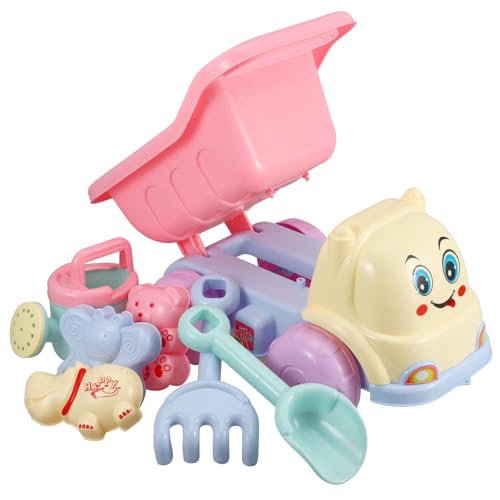 FOYTOKI 7 Stück Teiliges Sandspielzeug Set für Strandspielzeuge LKW für Kreativen Sandspielspaß für Strand Kreativität und Sozialverhalten von FOYTOKI