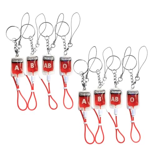 FOYTOKI 8 Stück Kleine Geldbörse Tasche Schlüsselanhänger Ornament Blut Stil Anhänger Schlüsselanhänger Halter von FOYTOKI
