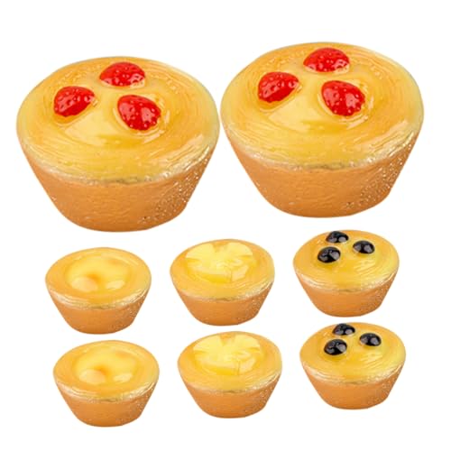 FOYTOKI 8 Stück Modellset Teiliges Egg Tart Dekoration für Puppenhaus Simulierte aus Resin Süßigkeiten für Kreative Rollenspiele FOYTOKI 8 Stück Modellset Teiliges Egg Tart Dekoration für Puppenhaus Simulierte aus Resin Süßigkeiten für Kreative Rollenspiele von FOYTOKI