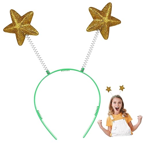 FOYTOKI 8 Stücke Pailletten Stern Kopfbedeckung Elastisches Cosplay Haarband für Mädchen Kreative Party Haaraccessoires für Besondere Anlässe von FOYTOKI