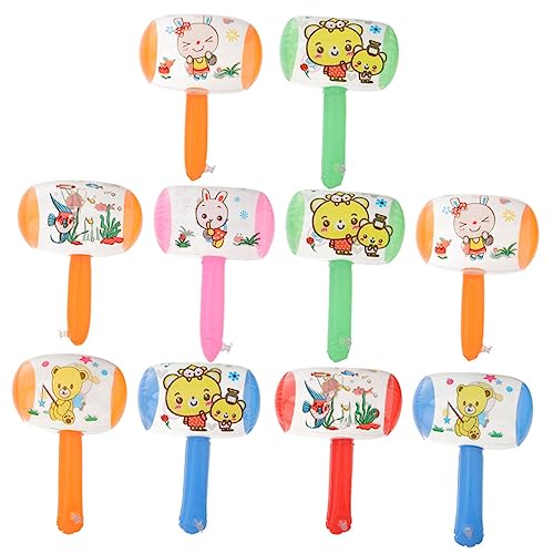 FOYTOKI 8Stücke Aufblasbarer Hammer für Kinder PVC Spielzeug mit Glocke Lustiges Hammerspielzeug für Geburtstagsfeiern und Festivals von FOYTOKI