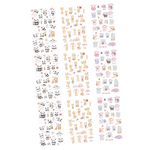 FOYTOKI 9 Blätter Tierische Motivationsaufkleber für Selbstklebende Tierstickers für Lehrer und Süße Cartoon Designs für Belohnungen im Klassenzimmer und Zuhause FOYTOKI 9 Blätter Tierische Motivationsaufkleber für Selbstklebende Tierstickers für Lehrer und Süße Cartoon Designs für Belohnungen im Klassenzimmer und Zuhause von FOYTOKI