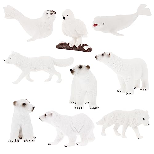 FOYTOKI 9 Stück Teiliges Arktischer Tierfiguren Realistische Deko Spielzeuge für Zuhause Tischdekoration Schulpreise oder Geburtstagskuchen Topper FOYTOKI 9 Stück Teiliges Arktischer Tierfiguren Realistische Deko Spielzeuge für Zuhause Tischdekoration Schulpreise oder Geburtstagskuchen Topper von FOYTOKI