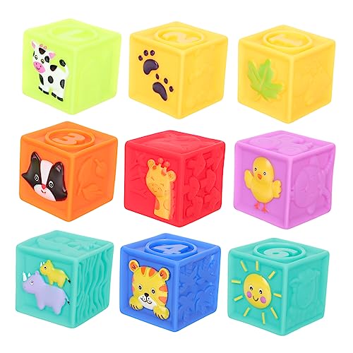 FOYTOKI 9 Stück Teiliges Set Bunter Softbausteine für Junge Mädchen Weiche Schadstofffreie Bausteine Lernspielzeug Motorik und Kreativität für Kleinkinder FOYTOKI 9 Stück Teiliges Set Bunter Softbausteine für Junge Mädchen Weiche Schadstofffreie Bausteine Lernspielzeug Motorik und Kreativität für Kleinkinder von FOYTOKI