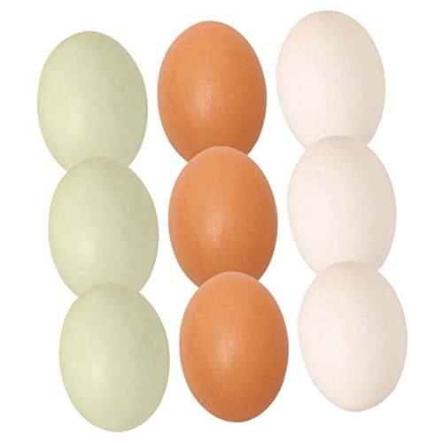 FOYTOKI 9Stücke Teiliges aus Hölzernen Gefälschten Eiern für Ostern Party Realistische Eierdekorationen für DIY Projekte und Sicher und Langlebig FOYTOKI 9Stücke Teiliges aus Hölzernen Gefälschten Eiern für Ostern Party Realistische Eierdekorationen für DIY Projekte und Sicher und Langlebig von FOYTOKI