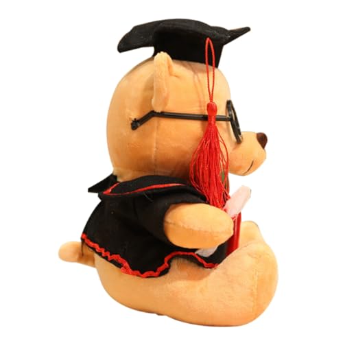 FOYTOKI Abschlussbär Plüschspielzeug Flauschige Bärenpuppe mit Abschlusskappe Perfektes zur Graduierung und Langlebig für Dekoration von FOYTOKI
