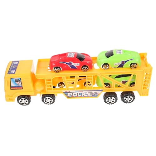 FOYTOKI Auto Transport LKW Spielzeugset für Anhänger Verschleißfestes Anhängerauto Großes LKW Modell Lebendigen Farben für Kleinkinder von FOYTOKI