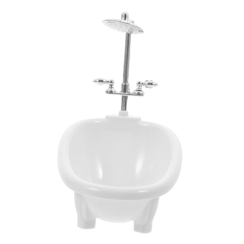 FOYTOKI Badewanne für Puppenhaus Realistisches Badezimmerzubehör für Mikrolandschaft und Puppenhausmodelle Dekoration für Sammler FOYTOKI Badewanne für Puppenhaus Realistisches Badezimmerzubehör für Mikrolandschaft und Puppenhausmodelle Dekoration für Sammler von FOYTOKI