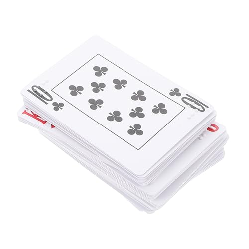 FOYTOKI Braille Spielkarten für Sehbehinderte Große Wasserfeste Jumbo Karten mit Blindenschrift Tragbar für Spiele und Partydekorationen von FOYTOKI
