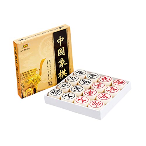 FOYTOKI Puzzle-Spielzeug Chinesisches Schachspielzeug Für Reisen Holzschachbrett 3D-Schachbrett Xiangqi-Reisespiel Xiangqi-Chinesisches Schach High-End- Für Chinesisches Schach von FOYTOKI