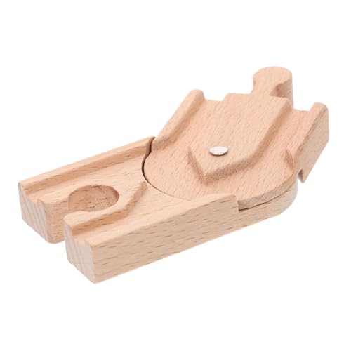 FOYTOKI Holzeisenbahn Erweiterungsset Eisenbahnschienen Zubehör Für Holzeisenbahnschienen DIY Gleisstütze Spielzeug Für Zugszene von FOYTOKI