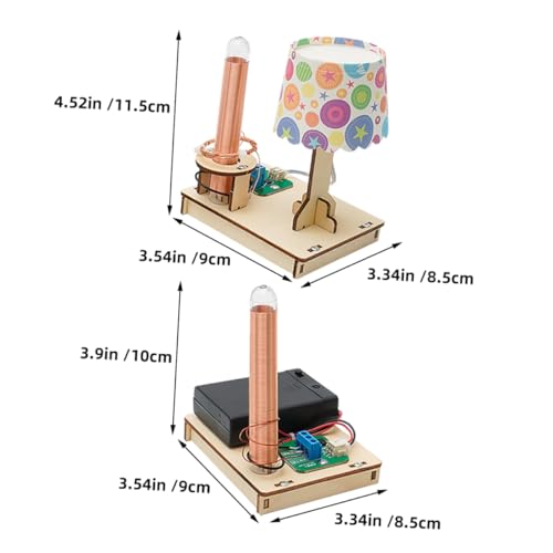 FOYTOKI DIY Wissenschaftliches Experimentier Kabellose Stromübertragung Tischlampe Bausatz für Stem Lernspielzeug Fördert Technikverständnis und Analytisches von FOYTOKI