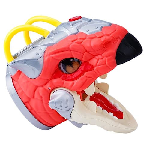 FOYTOKI Dinosaurier Handpuppe mit Licht und Sound Interaktives Handspielzeug für Tyrannosaurus Handpuppe für Kreatives und Eltern Interaktion ohne Batterie von FOYTOKI