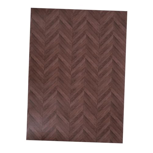 FOYTOKI Dollhouse Flooring Sheet Retro Fußbodenbelag für Puppenhaus Dekoration Dunkles Fischgrätenmuster für DIY Miniaturmöbel und Szenengestaltung FOYTOKI Dollhouse Flooring Sheet Retro Fußbodenbelag für Puppenhaus Dekoration Dunkles Fischgrätenmuster für DIY Miniaturmöbel und Szenengestaltung von FOYTOKI