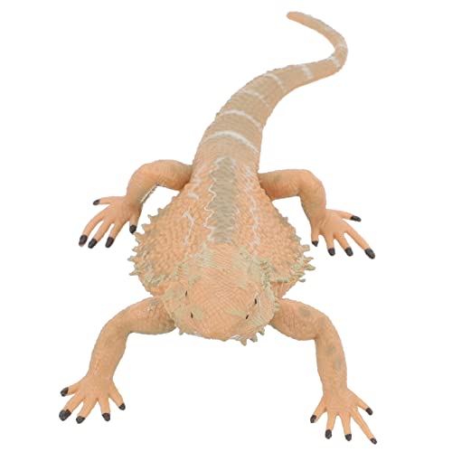 FOYTOKI Realistische Eidechsen-spielzeugfigur Für Jungen Und Mädchen Bartagamen-Modell Dekoration Für Jungen Und Mädchen Sichere Reptilienstatue Aus Kunststoff von FOYTOKI