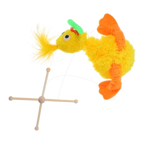 FOYTOKI Entzückende Plüsch-Enten-Marionette, Plüsch-zugschnurpuppe Für Kinder, Weiche Und Kuschelige Enten-stofftierpuppe Zum Spielen von FOYTOKI