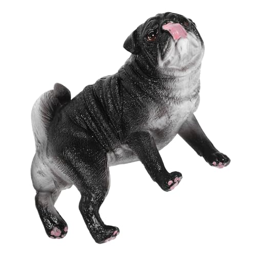 FOYTOKI Figur aus Kunststoff Realistische Deko Statue Niedliches Hundemodell für Zuhause Büro und Garten Langlebiges und Leichtes Hundespielzeug Perfektes von FOYTOKI