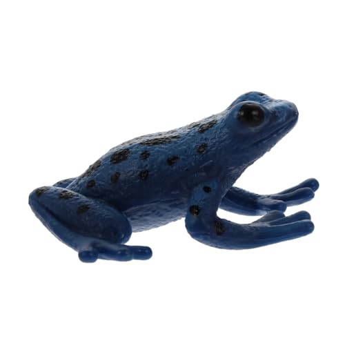 FOYTOKI Frosch-Modell Mini-Modell Simulation Von Tierornamenten Tierausstellungsmodelle Tierdekoration Bildungsbedarf Plastik Blue von FOYTOKI