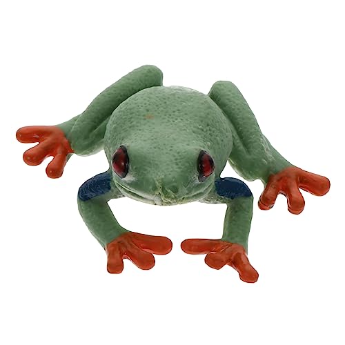FOYTOKI Frosch-Modell für kinderspielzeug Tier-Ausstellung Tier-Unterricht wohnungsdeko Kid Toys Tierspielzeugmodell Ausstellungsmodelle Tierdekoration Plastik Light Green von FOYTOKI