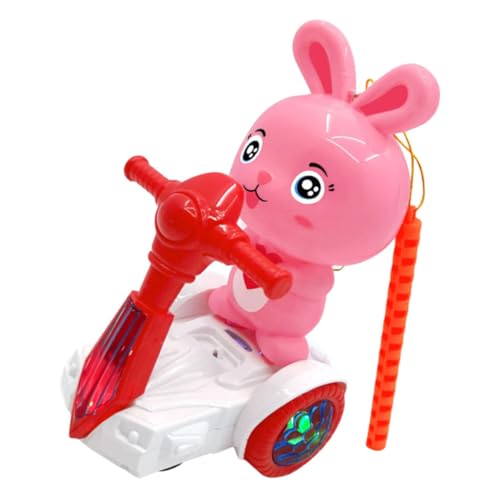 FOYTOKI Glühendes Kaninchen für Elektronisches mit Lichtern und Musik Interaktives Lernspielzeug für Kleinkinder für Geburtstage und Feiertage Zufällige Farbe von FOYTOKI