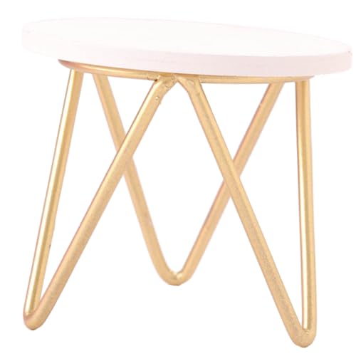 FOYTOKI Goldenen Tischbeinen und Weißer Tischplatte Puppenzubehör für Kinderzimmer Deko FOYTOKI Goldenen Tischbeinen und Weißer Tischplatte Puppenzubehör für Kinderzimmer Deko von FOYTOKI