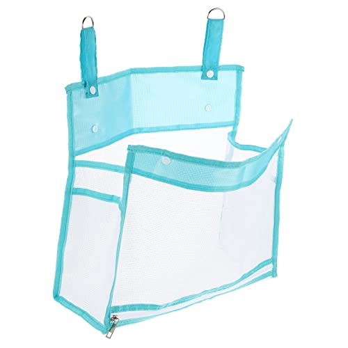FOYTOKI Hängende Aufbewahrungstasche für Badespielzeug Faltbarer Organizer mit Reißverschluss und Netzdesign für Badewanne und Kinderwagen Blau Multifunktional und Platzsparend FOYTOKI Hängende Aufbewahrungstasche für Badespielzeug Faltbarer Organizer mit Reißverschluss und Netzdesign für Badewanne und Kinderwagen Blau Multifunktional und Platzsparend von FOYTOKI