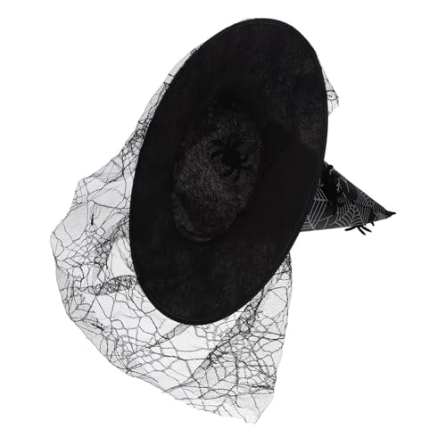 FOYTOKI Tragbarer Hexenhut Für Halloween Hexenhut Cosplay-hut Dekoratives Halloween-accessoire Schwarz FOYTOKI Tragbarer Hexenhut Für Halloween Hexenhut Cosplay-hut Dekoratives Halloween-accessoire Schwarz von FOYTOKI