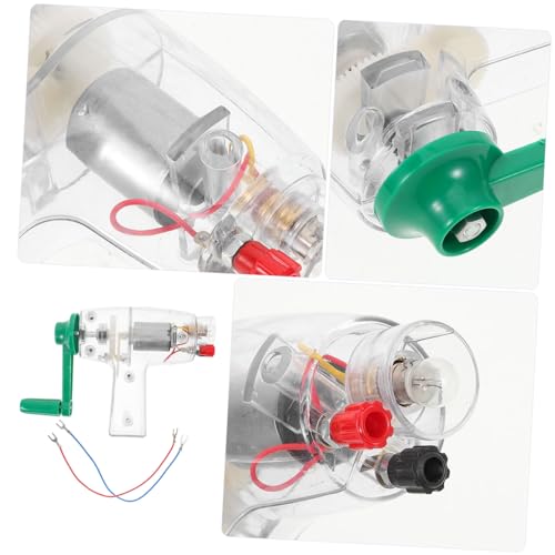 FOYTOKI Handgenerator Bausatz DIY Wissenschaftliches Experiment Modell für Schüler Handkurbel Generator Baukasten für Kreatives Lernen und Technische Entdeckung Pädagogisches von FOYTOKI