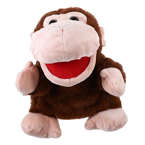 FOYTOKI Handpuppe Weiches Plüschspielzeug mit Beweglichem Mund für Interaktives Geschichtenerzählen Pädagogische Tierpuppe für Lehrmittel von FOYTOKI