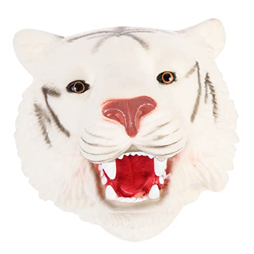 FOYTOKI Handpuppe Weißer Tiger Realistisches Tier für Interaktives Rollenspielzeug Lernwerkzeug für Kreative Spiele FOYTOKI Handpuppe Weißer Tiger Realistisches Tier für Interaktives Rollenspielzeug Lernwerkzeug für Kreative Spiele von FOYTOKI