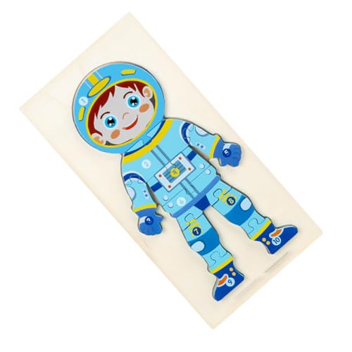 FOYTOKI Holz Puzzle für Kleinkinder Interaktives Lernspielzeug für Junge Mädchen Astronauten Thema Fördert Konzentration und Feinmotorik für Spielmatten oder Geburtstagsfeiern FOYTOKI Holz Puzzle für Kleinkinder Interaktives Lernspielzeug für Junge Mädchen Astronauten Thema Fördert Konzentration und Feinmotorik für Spielmatten oder Geburtstagsfeiern von FOYTOKI