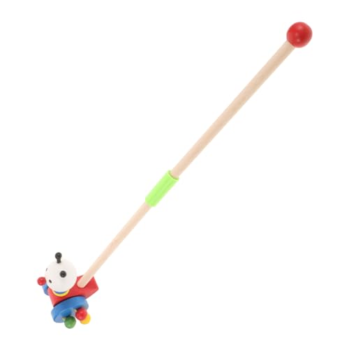 FOYTOKI Holz Schiebespielzeug für Kleinkinder Niedliches Tierdesign Lauflernhilfe für Junge Mädchen Rollspielzeug für Drinnen und Draußen Langlebig und Geschlechtsneutral Fördert von FOYTOKI