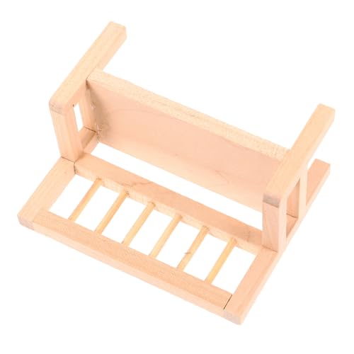 FOYTOKI Holzbank Modell für Puppenhausmöbel Dekorative Miniaturaccessoires für DIY Puppenstuben Robust und Vielseitig Platzierbar für Kreative Miniaturszenen FOYTOKI Holzbank Modell für Puppenhausmöbel Dekorative Miniaturaccessoires für DIY Puppenstuben Robust und Vielseitig Platzierbar für Kreative Miniaturszenen von FOYTOKI