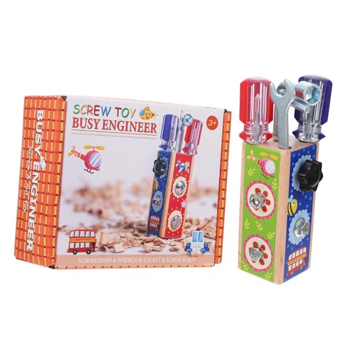 FOYTOKI Holzspielzeug für Kreatives Schraubenspiel zur Frühen Bildung Multifunktionales Lernspielzeug für Jungen für Zuhause und Schule zu Jedem FOYTOKI Holzspielzeug für Kreatives Schraubenspiel zur Frühen Bildung Multifunktionales Lernspielzeug für Jungen für Zuhause und Schule zu Jedem von FOYTOKI