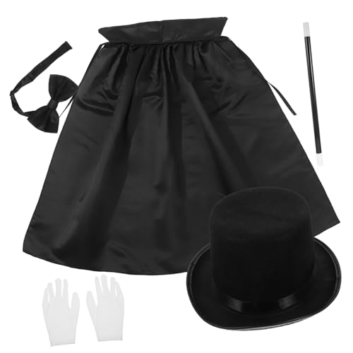 FOYTOKI Hut Handschuhe Fliege Und Umhang Für Rollenspiele Ideal Für Halloween Karneval Und Kostümfeste Unisex Vielseitig Einsetzbar Perfekt Für Detektiv Und Zauberer Themen FOYTOKI Hut Handschuhe Fliege Und Umhang Für Rollenspiele Ideal Für Halloween Karneval Und Kostümfeste Unisex Vielseitig Einsetzbar Perfekt Für Detektiv Und Zauberer Themen von FOYTOKI