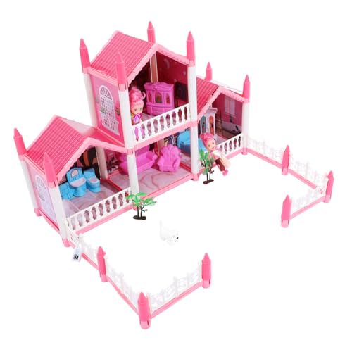 FOYTOKI Kinderburg Mädchenspielzeug fokussiert Mini-Burgspielzeug Puppenhaus-Bausätze zum Bauen Bausatz kreatives Schlossspielzeug Musterhaus gebaut Modell Suite von FOYTOKI