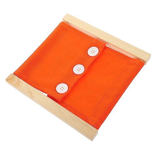 FOYTOKI Kleidungsübungsspielzeug Sensory Busy Board für Entwicklung von Grundfertigkeiten Montessori Lernspielzeug für Vorschulkinder Großer von FOYTOKI