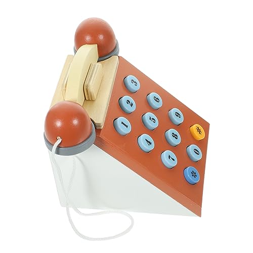 FOYTOKI Kleines Holz Telefonspielzeug im Retro Stil Interaktives Lernspielzeug für Fördert Kognitive Fähigkeiten und Zahlenverständnis Sicheres und Glattes Design für Kreative FOYTOKI Kleines Holz Telefonspielzeug im Retro Stil Interaktives Lernspielzeug für Fördert Kognitive Fähigkeiten und Zahlenverständnis Sicheres und Glattes Design für Kreative von FOYTOKI