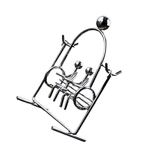 FOYTOKI Kreative Eisen Paar Figur Balance Ball Swinging Tumbler Handwerk Desktop FOYTOKI Kreative Eisen Paar Figur Balance Ball Swinging Tumbler Handwerk Desktop von FOYTOKI