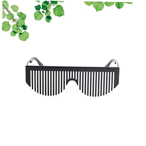 FOYTOKI Kreative Partybrille mit Kammfunktion Schwarz Originelle Wackelbrille als Partyzubehör Multifunktionale Eyewear für Lustige Feiern und Kostüme FOYTOKI Kreative Partybrille mit Kammfunktion Schwarz Originelle Wackelbrille als Partyzubehör Multifunktionale Eyewear für Lustige Feiern und Kostüme von FOYTOKI