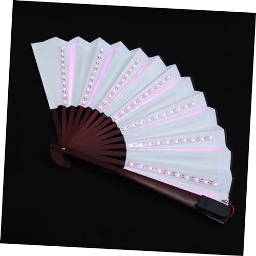 FOYTOKI LED Leuchtender Faltfächer Kreativer Performance Fan mit Regenbogen Uv Batteriebetrieben Langlebiges Material für Partys Nachtclubs und Bühnenauftritte FOYTOKI LED Leuchtender Faltfächer Kreativer Performance Fan mit Regenbogen Uv Batteriebetrieben Langlebiges Material für Partys Nachtclubs und Bühnenauftritte von FOYTOKI