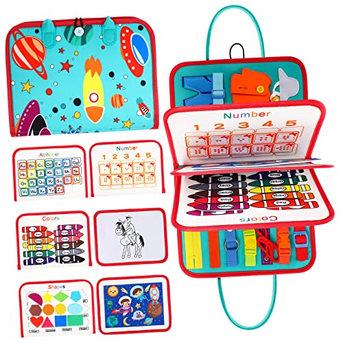 FOYTOKI Lernspielzeug für Kleinkinder Montessori Busy Board Formen Aktivitätsbrett für Vorschulkinder Fördert Motorische Fähigkeiten und Konzentration für Reisen und Unterwegs FOYTOKI Lernspielzeug für Kleinkinder Montessori Busy Board Formen Aktivitätsbrett für Vorschulkinder Fördert Motorische Fähigkeiten und Konzentration für Reisen und Unterwegs von FOYTOKI