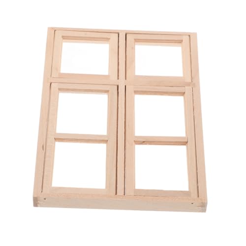 FOYTOKI Maßstab Puppenhaus Zubehör Flexible DIY Gestaltung Stabile Holzkonstruktion Realistische Miniatur Wanddekoration für Puppenhausfans von FOYTOKI
