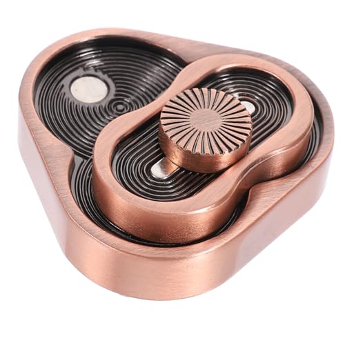 FOYTOKI Metall Fidget Slider Stressabbau für Erwachsene und Tragbares Büro Fidget Langlebiges Finger mit Akustischem und Taktilem Genuss Antikbronze von FOYTOKI