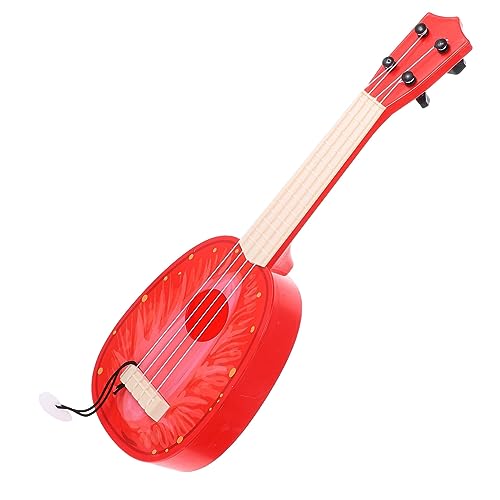 FOYTOKI Mini Plastikgitarre für Tragbares Lernspielzeug Simulation Gitarre für Anfänger für Hawaiianische Partys und Dekoration Robustes Kunststoffmaterial Kompakt und Leicht von FOYTOKI