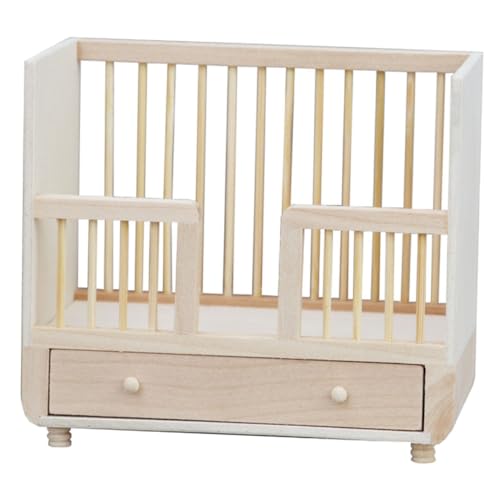 FOYTOKI Mini Puppenbett aus Holz für Puppenhaus Unbemalt Zubehör für Schlafzimmer Szenen Kompatibel mit Miniaturmöbeln Kreative Wohndekoration FOYTOKI Mini Puppenbett aus Holz für Puppenhaus Unbemalt Zubehör für Schlafzimmer Szenen Kompatibel mit Miniaturmöbeln Kreative Wohndekoration von FOYTOKI